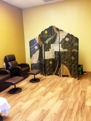 Reflexology room.