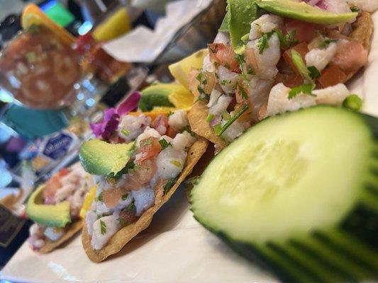 Tostaditas de Ceviche Tostada