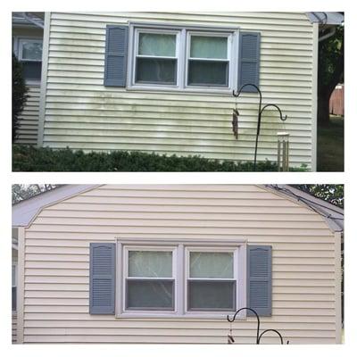 Before and After #powerwashing #hillsboroughnj