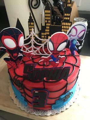 My daughter LOVED her Spidey & Friends birthday cake! Not only did it look amazing but was so delicious!