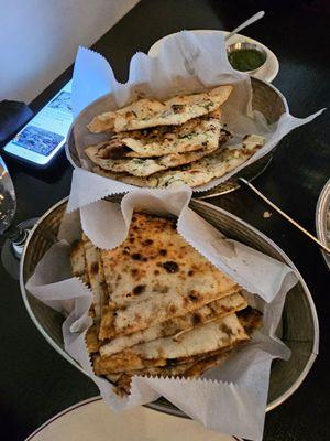 Keema Naan & garlic naan