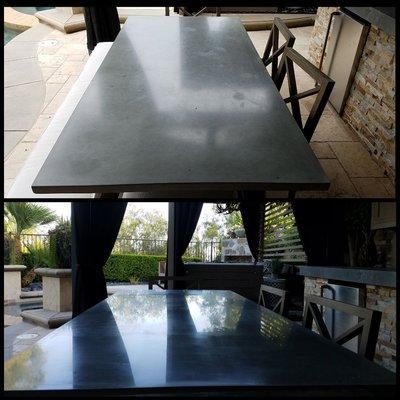 Concrete table top