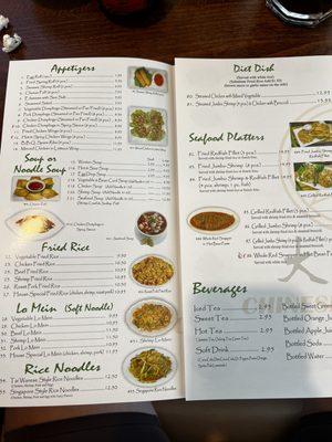 Restaurants full menu