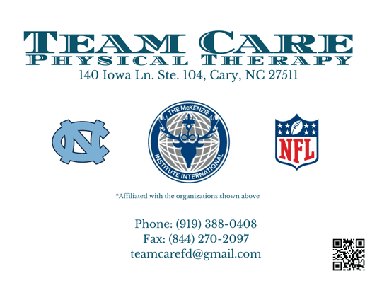 Team Care Physical Therapy is proud to share our affiliation with UNC Athletics and the NFL Brain and Body Program.