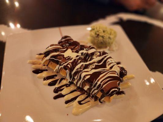 Triple Chocolate Crepe