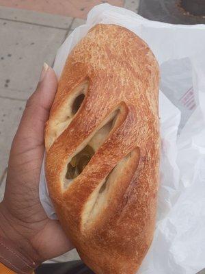 This was very good, jalapeno and cheese bread.