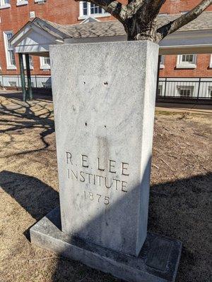 Time capsule at the R. E. Lee Institute, Thomaston