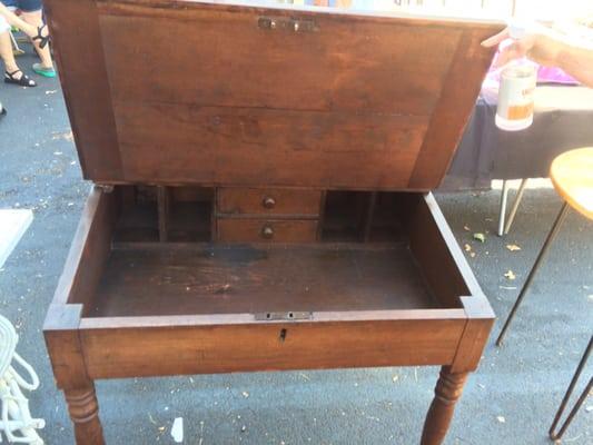 My cool 1880s desk. In great condition!  $80.