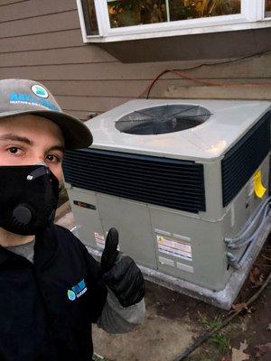 Another satisfied client with a safe HVAC system install!! Call or text today 910.424.7272!