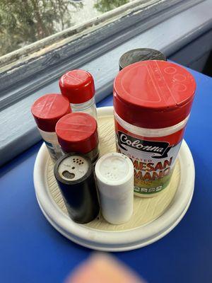 Lazy Susan of spices.