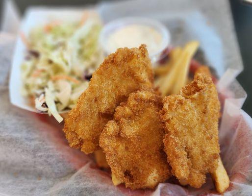 Halibut fish and chips