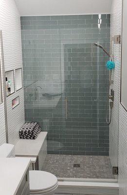 European style shower door