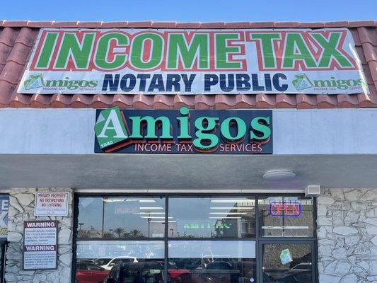 Amigos!! Income tax services!