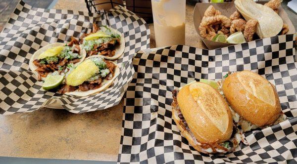 Tortas, tacos, chicharron