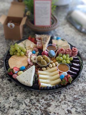 Easter Board 2021 - she included a card with all the cheeses & noting if cow, goat or sheep. So nice!