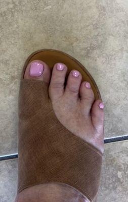 Great job painting my toenails