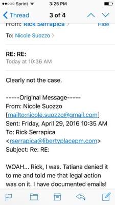 How Rick Serrapica deals with an issue: