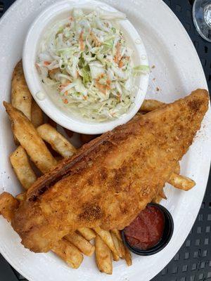 325. Big Beer Battered Fish Fry - Entree