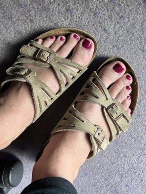 Gel pedicure ($45)