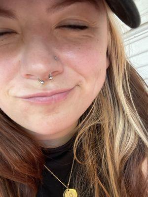 Septum piercing!