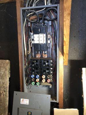 Old electrical panel service and repair.