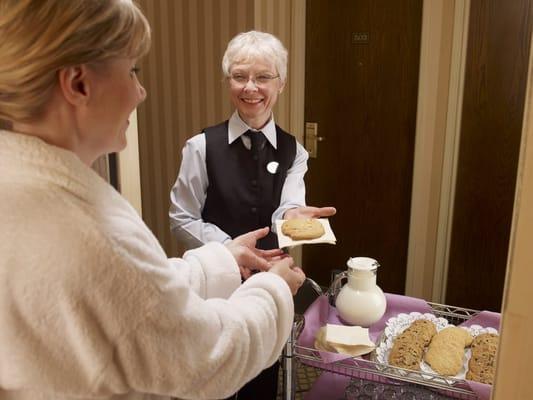 Cookies & Milk delivered to your room nightly #crownelansing