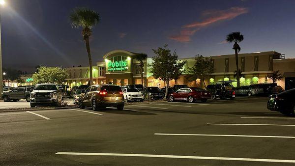 Evening in the parking lot