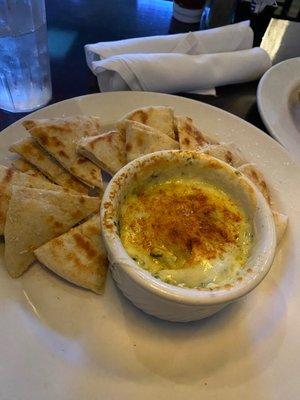 Spinach Dip with Peta Bread