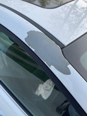 Chipping paint on vehicle due to manufacturer error