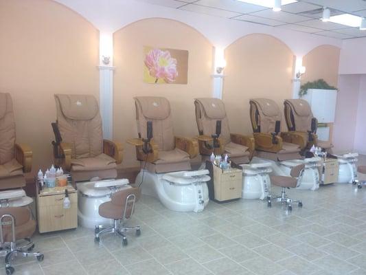 Our spa pedicure area