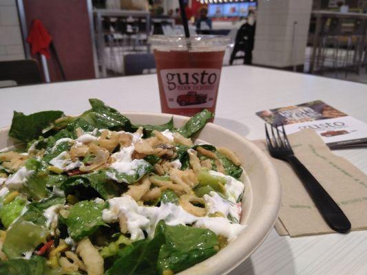 My dinner in the food court