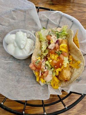 Fish taco; mahi mahi