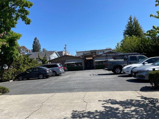 Office and parking lot- a GREAT Dental office. Just got my teeth cleaned! Great experience.