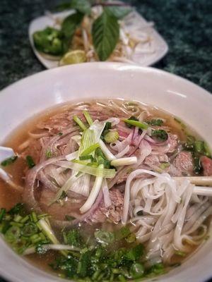 Passing by this small town on a chilly winter day, no wonder locals pack this place: Pho is legit!