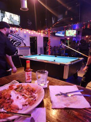 Pool tables at reno room