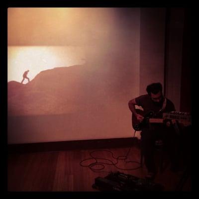 Electric guitar performance with video art by Vera Kachouh (Subterranean Art Gallery, Berkeley).