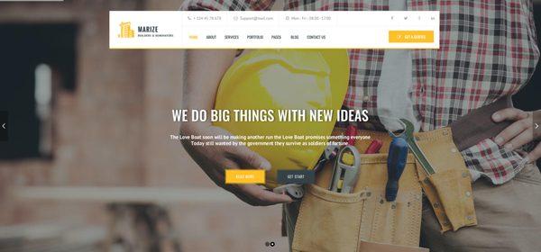 New Construction Website Design