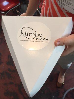 Cool packaging for taking out once slice