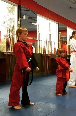 Practice at the dojo