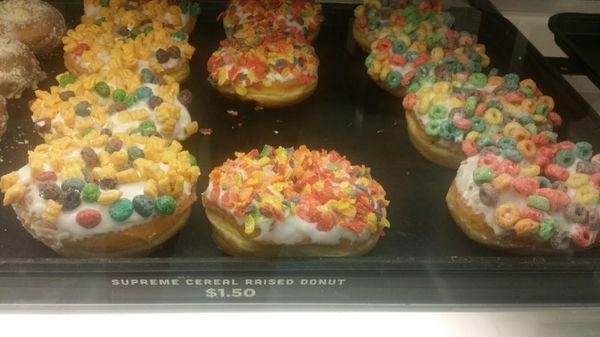 Cereal covered yeast donuts?