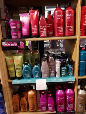 Full selection of products from Redken.