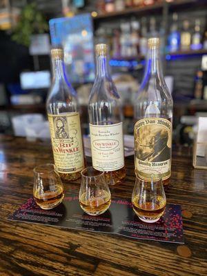 Van Winkle 10, 12, and 15-year-old.