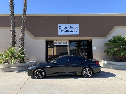 Upscale sedan repaired to perfection.