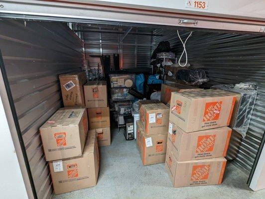 We did not think everything would fit in our storage!