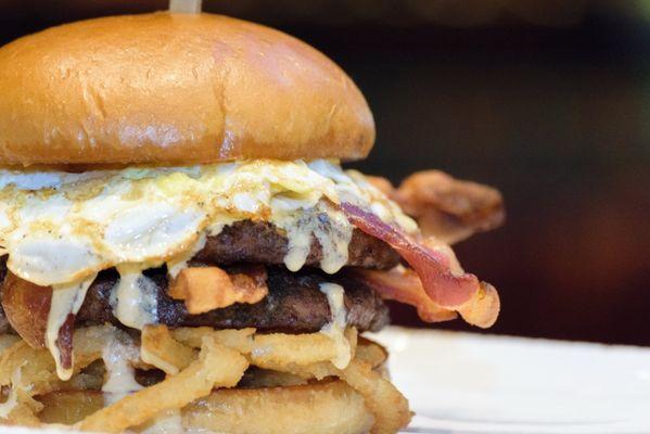 Bacon Egg and Cheese burger