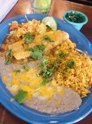 Enchilada lunch special.