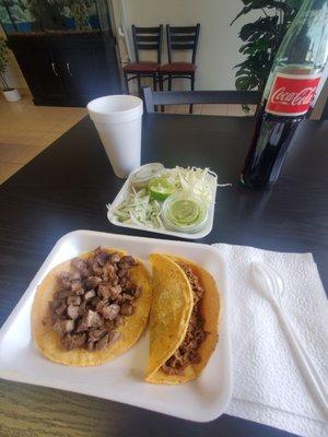 Carne asada & barbacoa tacos