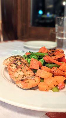 King Salmon with Roast Veggies