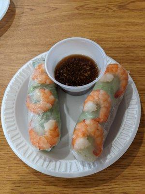 #2 Shrimp Fresh Spring Rolls