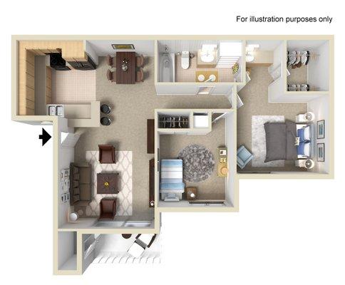 2x1 Floorplan